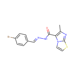 Cc1nc2sccn2c1C(=O)N/N=C/c1ccc(Br)cc1 ZINC000059516174