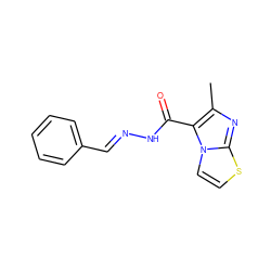 Cc1nc2sccn2c1C(=O)N/N=C/c1ccccc1 ZINC000032189130