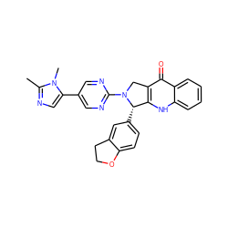 Cc1ncc(-c2cnc(N3Cc4c([nH]c5ccccc5c4=O)[C@@H]3c3ccc4c(c3)CCO4)nc2)n1C ZINC000013612969