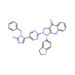 Cc1ncc(-c2cnc(N3Cc4c([nH]c5ccccc5c4=O)[C@@H]3c3ccc4c(c3)CCO4)nc2)n1Cc1ccccc1 ZINC000028103825