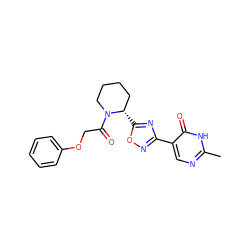 Cc1ncc(-c2noc([C@H]3CCCCN3C(=O)COc3ccccc3)n2)c(=O)[nH]1 ZINC000145057484