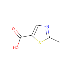 Cc1ncc(C(=O)O)s1 ZINC000001688638