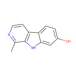 Cc1nccc2c1[nH]c1cc(O)ccc12 ZINC000005765036