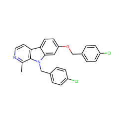 Cc1nccc2c3ccc(OCc4ccc(Cl)cc4)cc3n(Cc3ccc(Cl)cc3)c12 ZINC000473126434