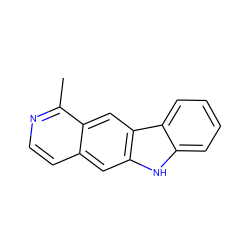 Cc1nccc2cc3[nH]c4ccccc4c3cc12 ZINC000001726591