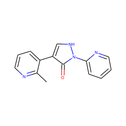 Cc1ncccc1-c1c[nH]n(-c2ccccn2)c1=O ZINC000043151634