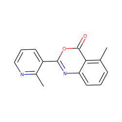 Cc1ncccc1-c1nc2cccc(C)c2c(=O)o1 ZINC000043011216