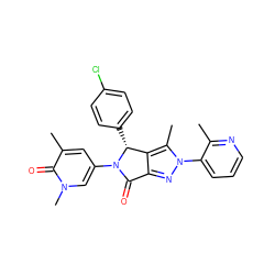 Cc1ncccc1-n1nc2c(c1C)[C@@H](c1ccc(Cl)cc1)N(c1cc(C)c(=O)n(C)c1)C2=O ZINC000220221819