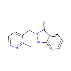 Cc1ncccc1Cn1[nH]c2ccccc2c1=O ZINC000138046491