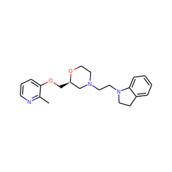 Cc1ncccc1OC[C@@H]1CN(CCN2CCc3ccccc32)CCO1 ZINC000205507414