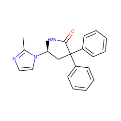 Cc1nccn1[C@@H](C)CC(C(N)=O)(c1ccccc1)c1ccccc1 ZINC000026271353