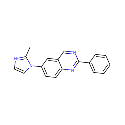 Cc1nccn1-c1ccc2nc(-c3ccccc3)ncc2c1 ZINC000114466869