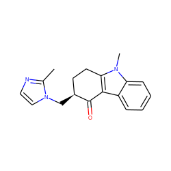 Cc1nccn1C[C@H]1CCc2c(c3ccccc3n2C)C1=O ZINC000000004448