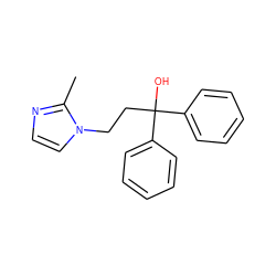 Cc1nccn1CCC(O)(c1ccccc1)c1ccccc1 ZINC000026270864