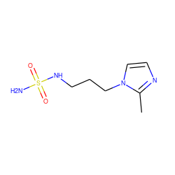 Cc1nccn1CCCNS(N)(=O)=O ZINC000103290196