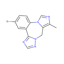 Cc1ncn2c1Cn1ncnc1-c1cc(Br)ccc1-2 ZINC000049089129