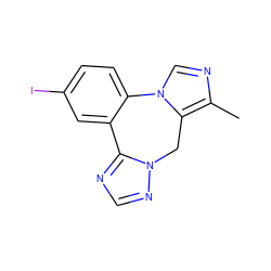 Cc1ncn2c1Cn1ncnc1-c1cc(I)ccc1-2 ZINC000049563424