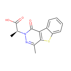 Cc1nn([C@@H](C)C(=O)O)c(=O)c2c1sc1ccccc12 ZINC000003913719