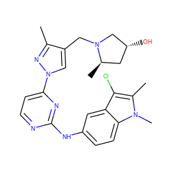 Cc1nn(-c2ccnc(Nc3ccc4c(c3)c(Cl)c(C)n4C)n2)cc1CN1C[C@H](O)C[C@H]1C ZINC000169709027