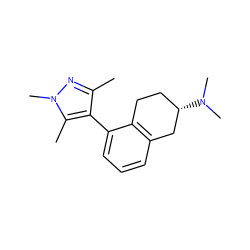 Cc1nn(C)c(C)c1-c1cccc2c1CC[C@H](N(C)C)C2 ZINC000013816347