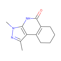 Cc1nn(C)c2[nH]c(=O)c3c(c12)CCCC3 ZINC000021148053