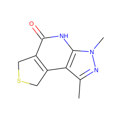 Cc1nn(C)c2[nH]c(=O)c3c(c12)CSC3 ZINC000040973572