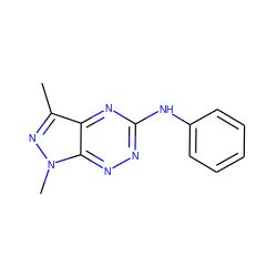 Cc1nn(C)c2nnc(Nc3ccccc3)nc12 ZINC000169340989