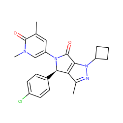 Cc1nn(C2CCC2)c2c1[C@@H](c1ccc(Cl)cc1)N(c1cc(C)c(=O)n(C)c1)C2=O ZINC000220301488