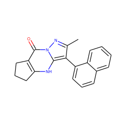 Cc1nn2c(=O)c3c([nH]c2c1-c1cccc2ccccc12)CCC3 ZINC000101460567