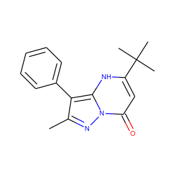 Cc1nn2c(=O)cc(C(C)(C)C)[nH]c2c1-c1ccccc1 ZINC000101028824