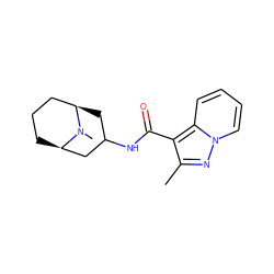 Cc1nn2ccccc2c1C(=O)NC1C[C@@H]2CCC[C@H](C1)N2C ZINC000027751113