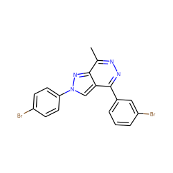 Cc1nnc(-c2cccc(Br)c2)c2cn(-c3ccc(Br)cc3)nc12 ZINC000000988039