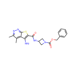 Cc1nnc2sc(C(=O)NC3CN(C(=O)OCc4ccccc4)C3)c(N)c2c1C ZINC000221819405