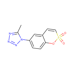 Cc1nnnn1-c1ccc2c(c1)C=CS(=O)(=O)O2 ZINC000103262756