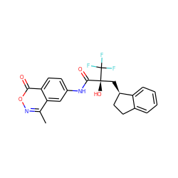 Cc1noc(=O)c2ccc(NC(=O)[C@@](O)(C[C@@H]3CCc4ccccc43)C(F)(F)F)cc12 ZINC000028465246