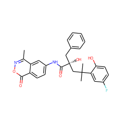 Cc1noc(=O)c2ccc(NC(=O)[C@@](O)(Cc3ccccc3)CC(C)(C)c3cc(F)ccc3O)cc12 ZINC000028525314