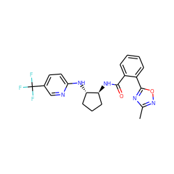 Cc1noc(-c2ccccc2C(=O)N[C@H]2CCC[C@@H]2Nc2ccc(C(F)(F)F)cn2)n1 ZINC001772640017