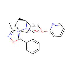 Cc1noc(-c2ccccc2C(=O)N2[C@H]3CC[C@H]2[C@H](COc2ccccn2)C3)n1 ZINC000226058716