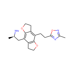 Cc1noc(CCc2c3c(c(C[C@@H](C)N)c4c2OCC4)OCC3)n1 ZINC000028821729