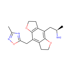 Cc1noc(Cc2c3c(c(C[C@@H](C)N)c4c2OCC4)OCC3)n1 ZINC000028821728