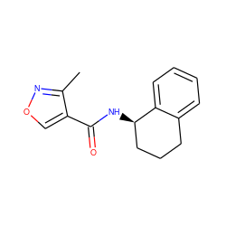 Cc1nocc1C(=O)N[C@@H]1CCCc2ccccc21 ZINC000038303094