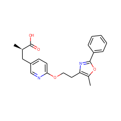 Cc1oc(-c2ccccc2)nc1CCOc1ccc(C[C@@H](C)C(=O)O)cn1 ZINC000034717798