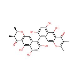 Cc1oc2cc3c(-c4c(O)cc(O)c5c(O)c6c(cc45)O[C@H](C)[C@H](C)C6=O)c(O)cc(O)c3c(O)c2c(=O)c1C ZINC000027853669