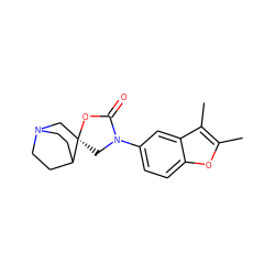 Cc1oc2ccc(N3C[C@]4(CN5CCC4CC5)OC3=O)cc2c1C ZINC000036079931