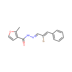 Cc1occc1C(=O)N/N=C/C(Br)=C/c1ccccc1 ZINC000000251154