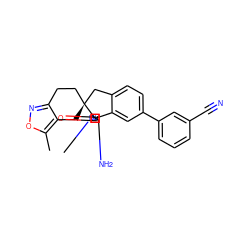 Cc1onc2c1C[C@@]1(CC2)Cc2ccc(-c3cccc(C#N)c3)cc2[C@]12N=C(N)N(C)C2=O ZINC000140633748