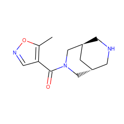 Cc1oncc1C(=O)N1C[C@H]2CNC[C@@H](C2)C1 ZINC000169711294