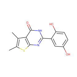 Cc1sc2nc(-c3cc(O)ccc3O)[nH]c(=O)c2c1C ZINC000096907912