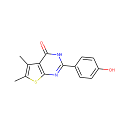 Cc1sc2nc(-c3ccc(O)cc3)[nH]c(=O)c2c1C ZINC000041627468