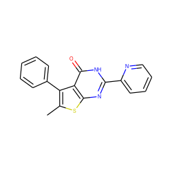 Cc1sc2nc(-c3ccccn3)[nH]c(=O)c2c1-c1ccccc1 ZINC000013598001